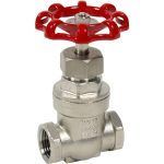 Vanne à opercule monobloc inox femelle femelle BSP PN16