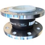 1565 - Manchon compensateur bride inox L130mm NBR alimentaire blanc DN50