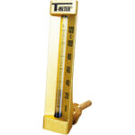 Thermomètre vertical équerre 100 mm, H = 200 mm