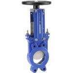 178 - Vanne à guillotine bidirect. fonte siège NBR contact fin de course DN50