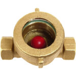 C 158 - Contrôleur de circulation en laiton à bille