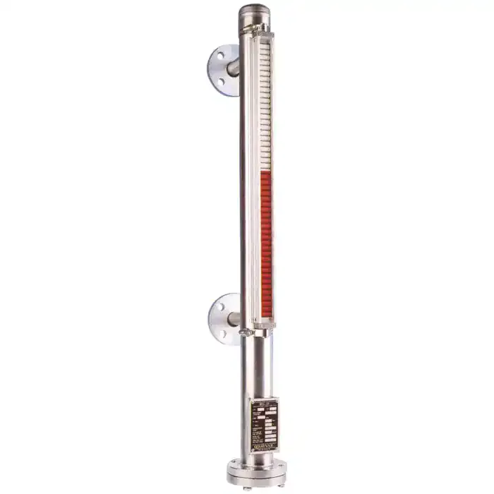 MG 33 - Indicateur de niveau magnétique inox à brides 800mm