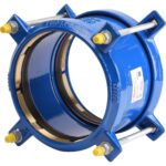 Manchon fonte verrouillé autobuté pour tubes PVC-PE ACS DN63