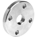 Br. plat.FF 3/8'' PN10/40 304L Taraudees