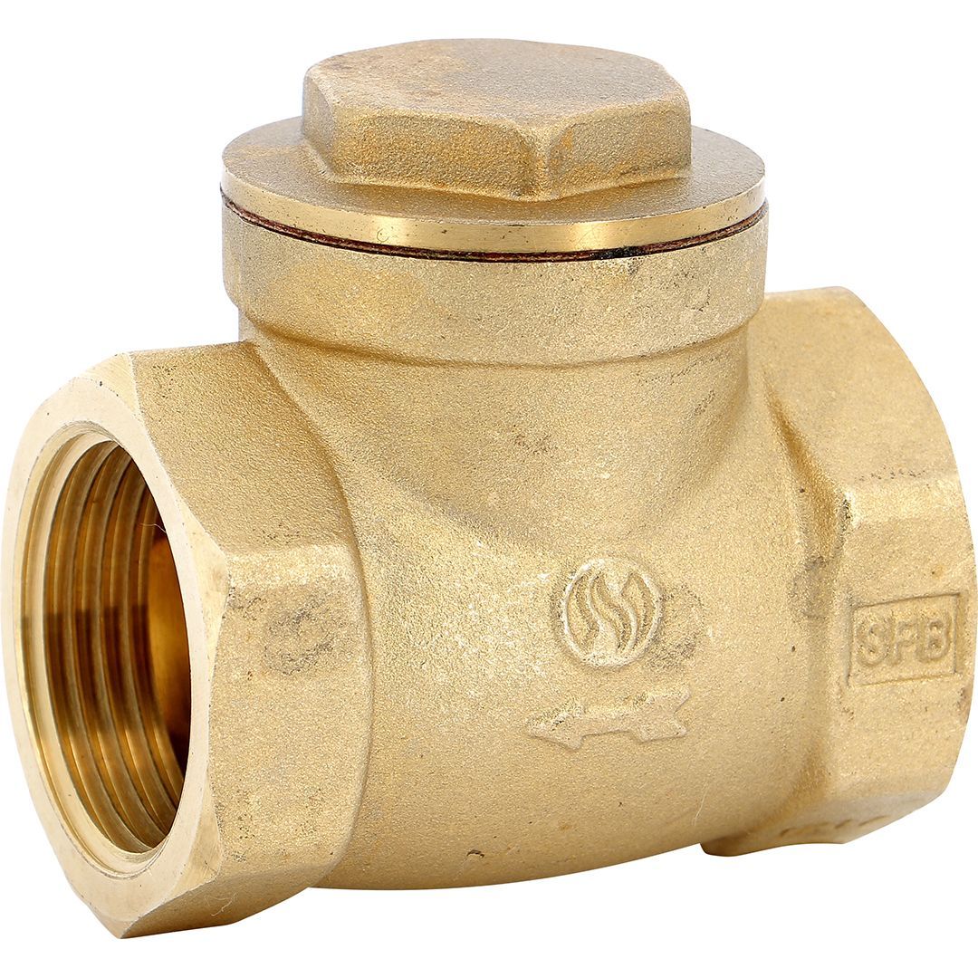301-clapet-simple-battant-laiton-metal-ff-bsp-Ps10 Clapet non retour simple battant laiton siège métal BSP PN10 1/2''