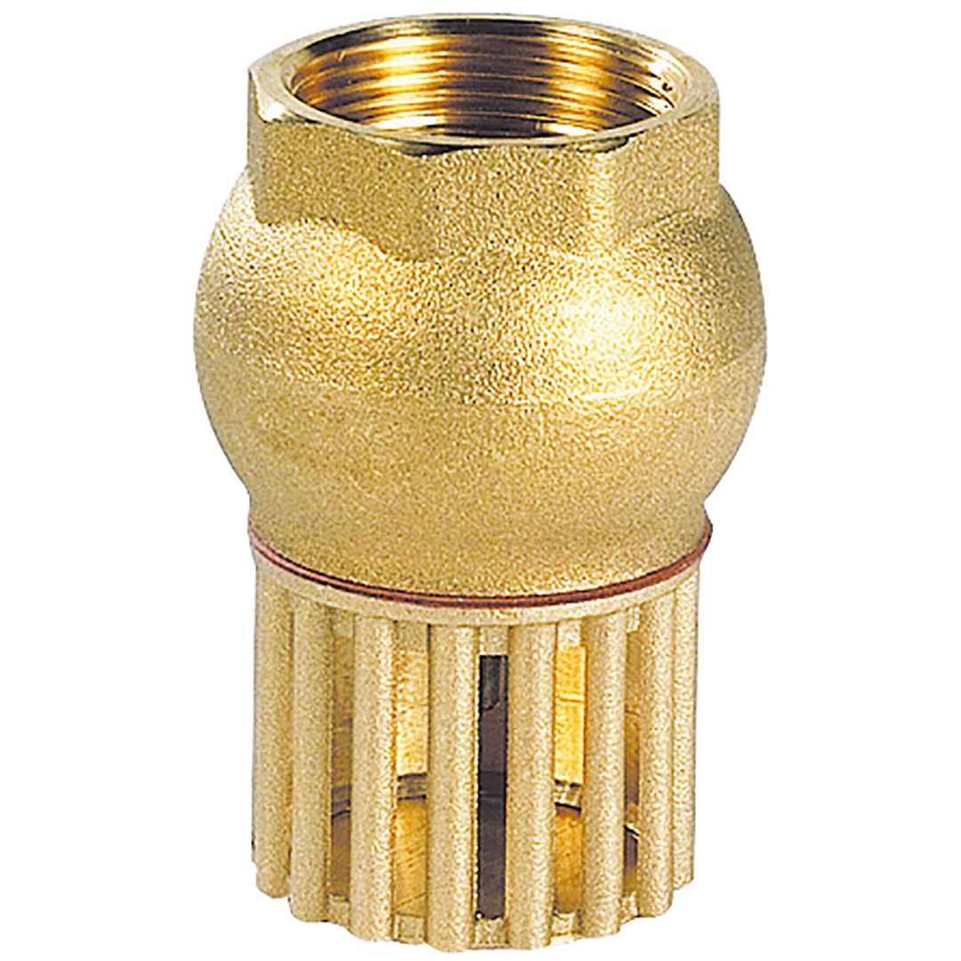 304-clapet-crepine-laiton-f-bsp Clapet crépine Laiton vertical - Crépine laiton - taraudé BSP - PN10 - Filtration économique installation verticale