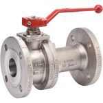 Robinet à tournant sphérique 2 pièces F1 inox JC PTFE PN16 DN65