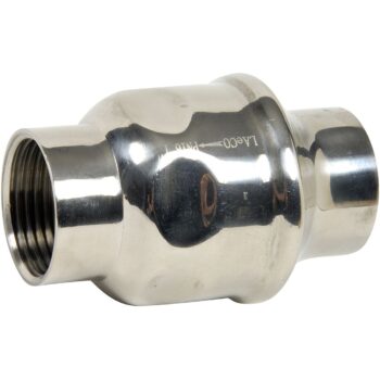 Clapet non retour corps inox 316 femelle femelle à simple guidage 1/4''