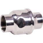 Clapet anti retour inox 304 à disque embouti - Joint FPM Taraudé BSP - Résistance chimique et compacité