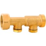 Clapet antipollution femelle mâle 2 bouchons laiton ACS NF 1''