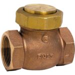 Clapet anti retour bronze à levée verticale - Siège inox Clapet PTFE Taraudé BSP PN25 - Résistance chimique accrue