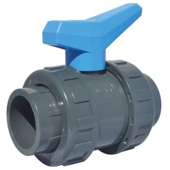 Robinet à boisseau sphérique en PVC pour piscine à coller - Installation facile et fiable