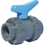 Robinet à boisseau sphérique en PVC pour piscine FF - Résistance et durabilité