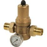 Réducteur de pression bronze / EPDM ACS 1/2'' 1-8 bar + Mano