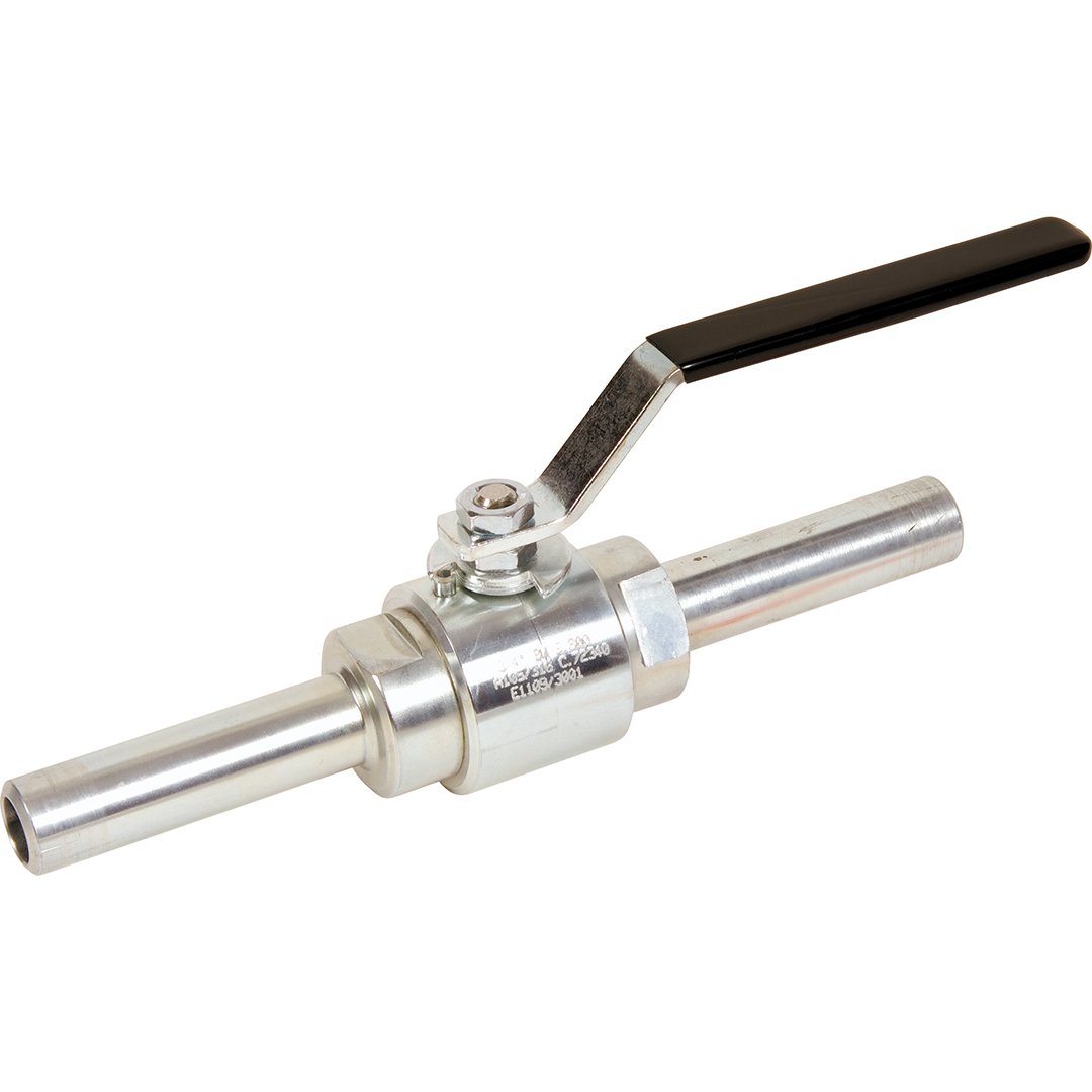 718-vanne-sphere-acier-2pieces-800lbs-embout Robinet à tournant sphérique 2 pièces acier embouts L100mm SCH.80 BW 08