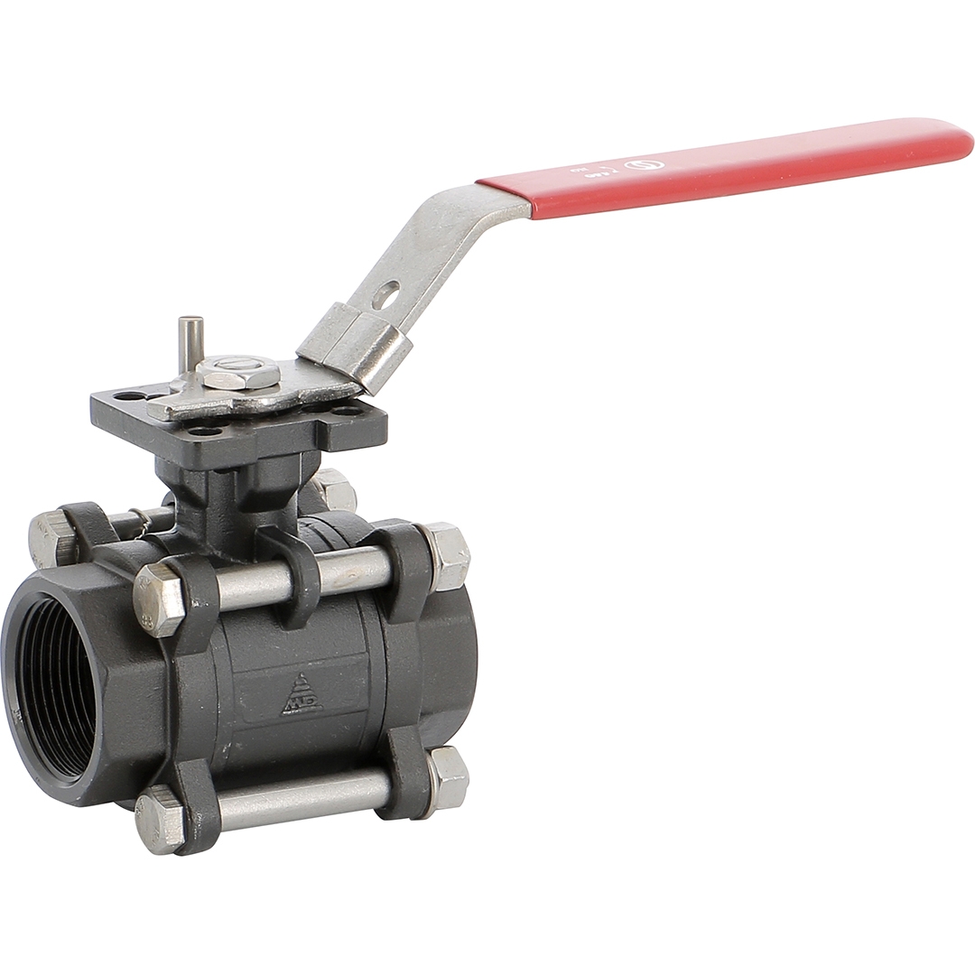 737-vanne-sphere-acier-3pieces-pn63-ff-bsp Robinet à tournant sphérique 3 pièces acier platine ISO femelle BSP 1/4''