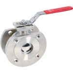 Robinet à tournant sphérique modèle étroit à brides inox PN16 DN15