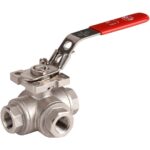 780 - Robinet à tournant sphérique 3 voies taraudé lumière en L 1/4''