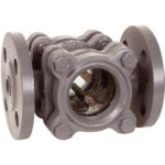 C 164 - Contrôleur de circulation en fonte à double glace DN15