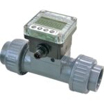 Débimètre à palette union PVCU/FPM DN20 d25 - 24 Vcc