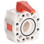 C110 PVDF - Robinet à tournant sphérique STUBBE Wafer PVDF/FPM