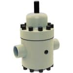 DMV750 PP - Réducteur de pression à brides tournante PN10 PP/EPDM DN65 d75