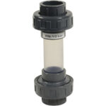 VISOR PVC - Contrôleur de circulation à coller PVCu/EPDM DN15 d20