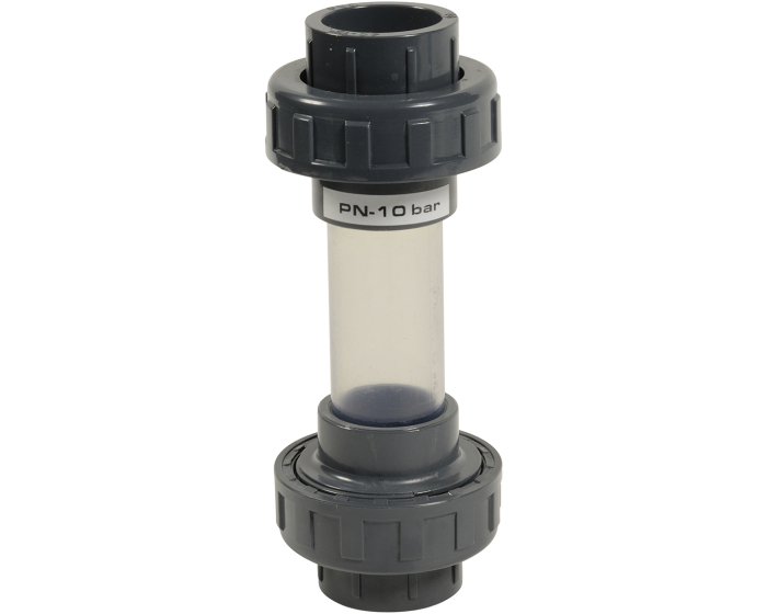 FT62C-VISOR-UNION-PVC-Contrôleur de circulation à coller PVCu-EPDM-DN15-d20 VISOR PVC - Contrôleur de circulation à coller PVCu/EPDM DN15 d20