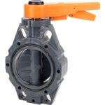 Robinet à papillon à oreilles de centrage PVC-U