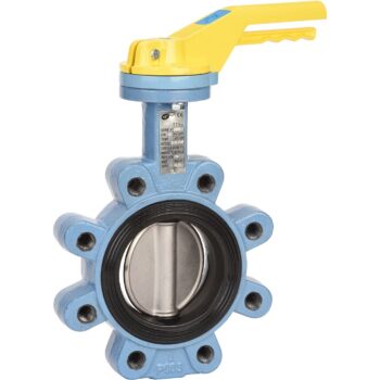 Robinet papillon Lug Excellence NF fonte/nitrile gaz/inox DN40