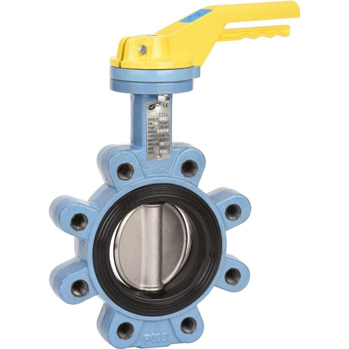 Robinet papillon Lug Excellence NF fonte/nitrile gaz/inox DN40
