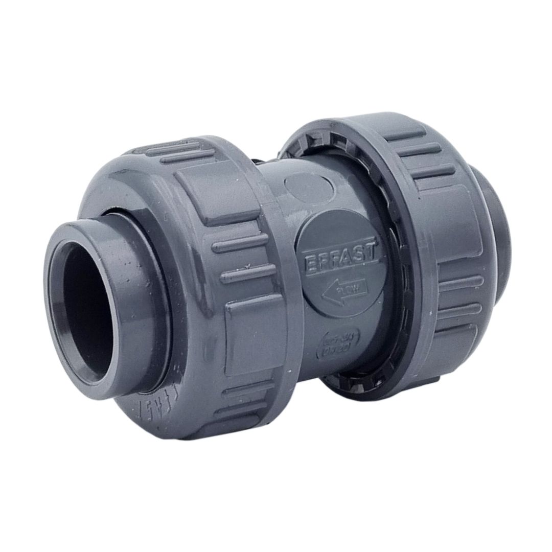 clapet-anti-retour-cv1-pvc-u-epdm-5500sc015ef CV1 PVC - Clapet anti-retour à ogive double union PVC/EPDM
