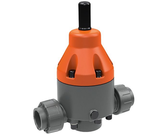 DHV712-R PVC - Soupape de décharge union femelle à coller PVCu/EPDM DN10 d16