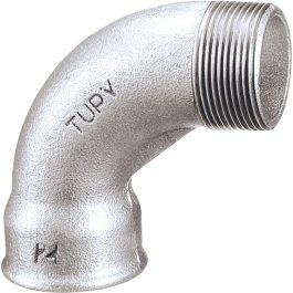 RFM 1A GALVA 4" COURBE M-F COURTE 90° 1A COURBE GALVA MF COURTE 90°