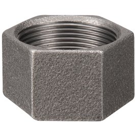 300n raccord fonte bouchon femelle hexagonal noir afy ROB. PISTON ACIER