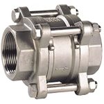 Clapet anti-retour à battant Inox 316L SFERACO PN40 - Réf. 387015 - DN15 à DN100