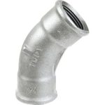RFM 41 GALVA 4" COURBE F-F GR 45° 41 COURBE GALVA FF GRAND RAYON 45°