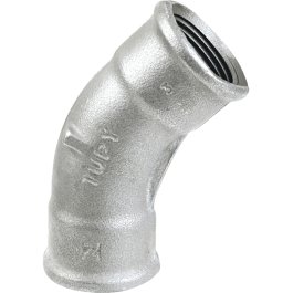 RFM 41 GALVA 4" COURBE F-F GR 45° 41 COURBE GALVA FF GRAND RAYON 45°
