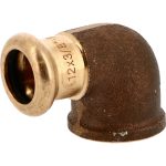 8090G - Coude 90° fer-cuivre à sertir femelle-femelle — THERMADOR