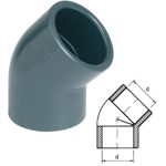 COUDE 45° PVC-U