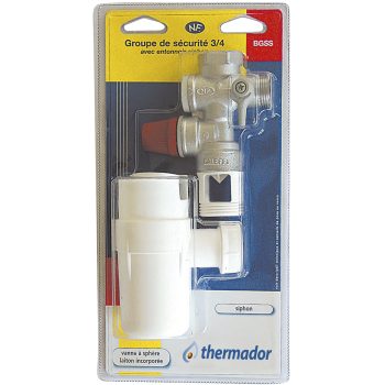 Groupe de sécurité vertical avec siphon — THERMADOR