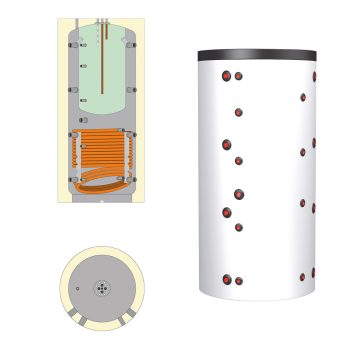 Ballon combiné avec stockage d'eau chaude sanitaire - 1 échangeur acier — THERMADOR