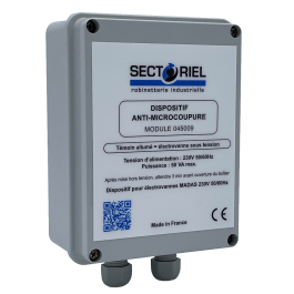 dispositif anti micro coupure 045009 sectoriel BOITE CE ANTI MICRO-COUP.230V CA TOUT DN