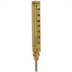 Thermomètre industriel droit aluminium 0/+120°C — THERMADOR