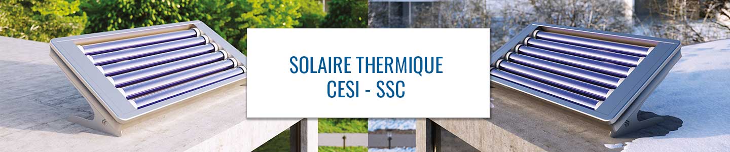 Installation solaire thermique Thermador sur toiture — système CESI éligible MaPrimeRénov 2026