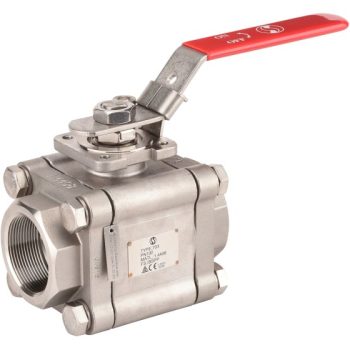 Robinet à boisseau sphérique inox 3 pièces avec platine ISO ELSA VS 703