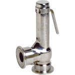 Soupape de Sûreté Inox à Raccord Clamp — Vapeur/Gaz, G10 à G40, SECTORIEL 2863CL