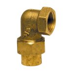 Union coudé à souder laiton 96GCU 98GCU femelle mâle — Thermador