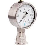 Manomètre tout inox à cadran sec remplissable Sferaco 2385RV — Ø100 pour vapeur et fluides agressifs