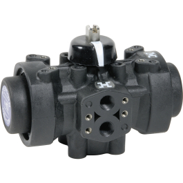 Actionneur de vanne électrique ou pneumatique : comment choisir ? 2 Actionneur pneumatique Prisma quart de tour double effet en polyamide